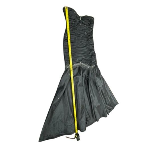 "JUMP APPAREL" VTG Prom Ballgown Bedazzled Dress SZ 3/4 1980s Mermaid Bling Sexy - Picture 8 of 12